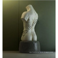 Hand Carved Marble Nude Male Torso Bust Sculpture
